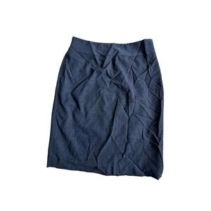 Bana Republic  wool‎ blend Blue / Black midi skirt size 6
